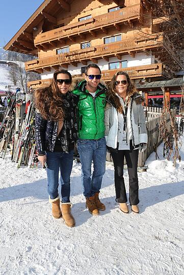 Jessica Hinterseer mit Freund Timo Scheider und Mutter Romana Hinterseer