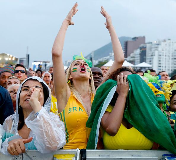 Aus der Traum für die Brasilianer: So reagieren die Fans auf die Blamage gegen Deutschland im Halbfinale