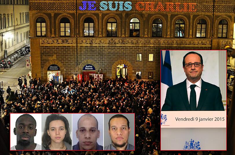 Frankreich ist gegen die islamistischen Terroristen ein Doppelschlag gelungen. Der Präsident Francois Hollande bezeichnet die Anschläge als eine "Tragödie für die Nation".