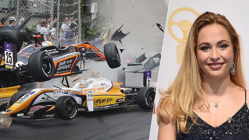 Die Münchner Nachwuchsrennfahrerin Sophia Flörsch (17) verunglückte am Sonntag beim Formel-3-Rennen in Macau schwer. Die Münchner Nachwuchsrennfahrerin Sophia Flörsch (17) verunglückte am Sonntag beim Formel-3-Rennen in Macau schwer.