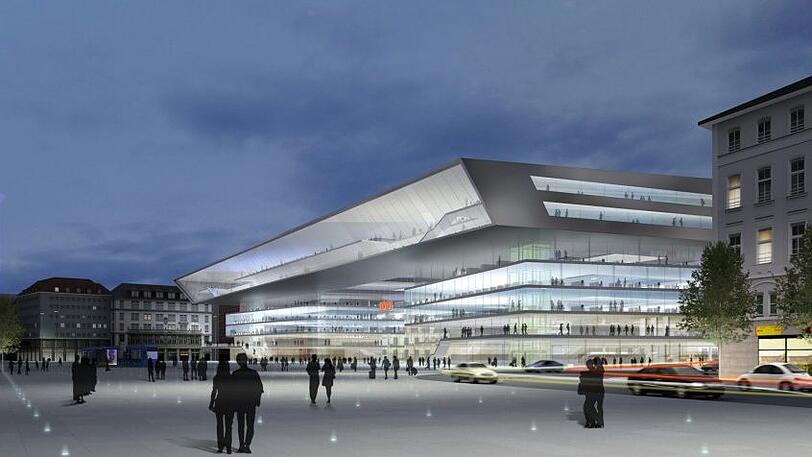 Ein Glaspalast als Tor zur Stadt: 2028 soll der neue Hauptbahnhof fertig sein.