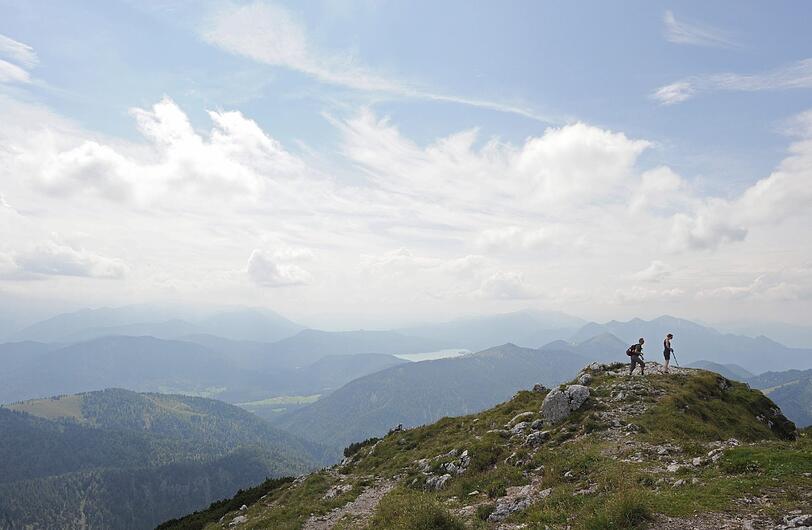 Das geplante Ziel der Wandertour: der Gipfel der Benediktenwand.