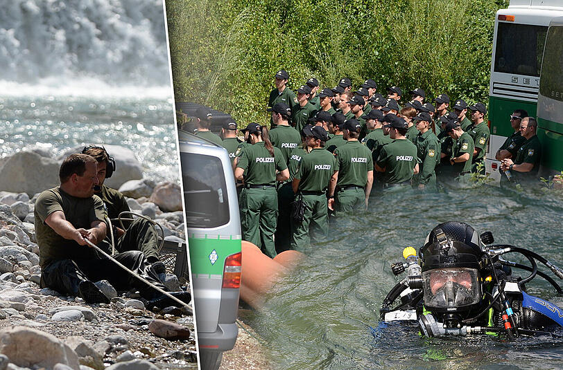 Groß angelegte Suchaktion in und um Bad Reichenhall. Die Bilder