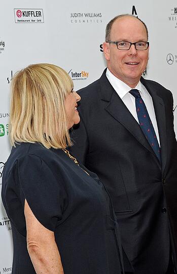 Patricia Riekel mit Fürst Albert II. von Monaco