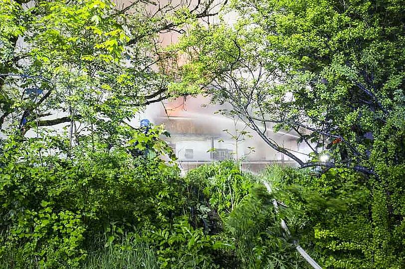 Die Bilder vom Großbrand des Gästehauses im Landkreis Berchtesgadener Land.