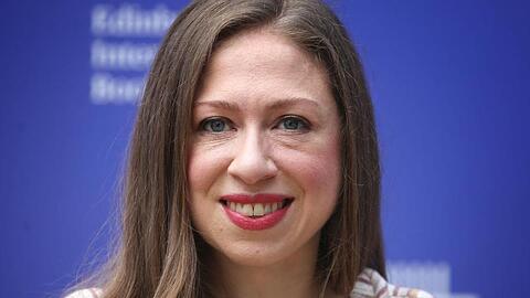 Chelsea Clinton, die Tochter von Bill und Hillary Clinton, beim Internationalen Buchfestival in Edinburgh.