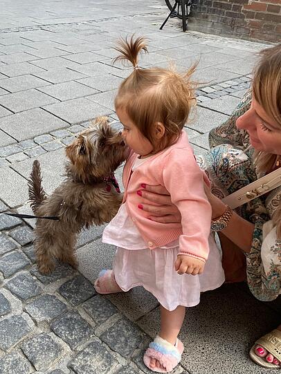 Biewer: Bester Freund aller Kinder, spielt Fußball mit den Kindern im Hort und ist ein echter Seelenhund. Klein aber im Herzen ganz groß.