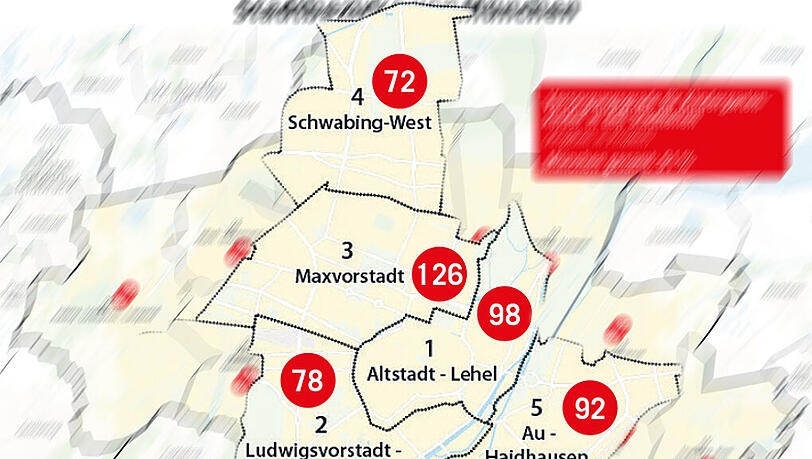 Die einzelnen Stadtviertel und der Versorgungsgrad an Kita-Plätzen. Die einzelnen Stadtviertel und der Versorgungsgrad an Kita-Plätzen.