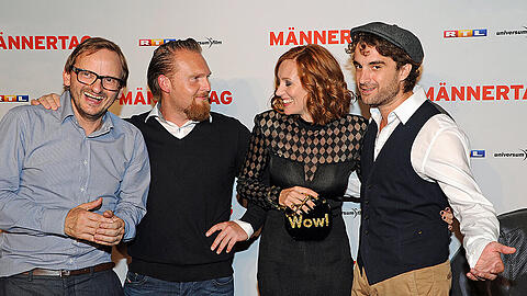Milan Peschel, Axel Stein, Lavinia Wilson und Oliver Wnuk.