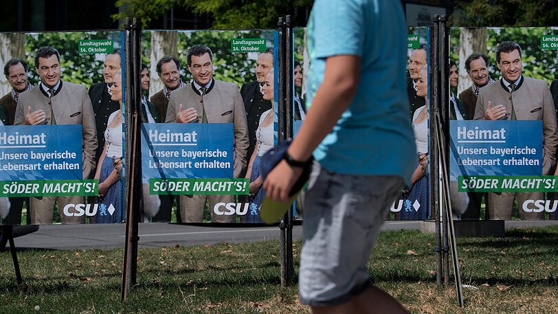 Mit diesen Plakaten wirbt CSU-Mann Markus Söder für sich.