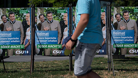 Mit diesen Plakaten wirbt CSU-Mann Markus Söder für sich.