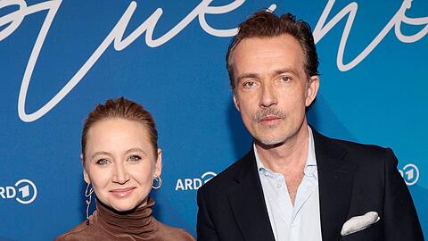 Anna Maria M&uuml;he und Lucas Gregorowicz sind seit einem Jahr Mann und Frau.
