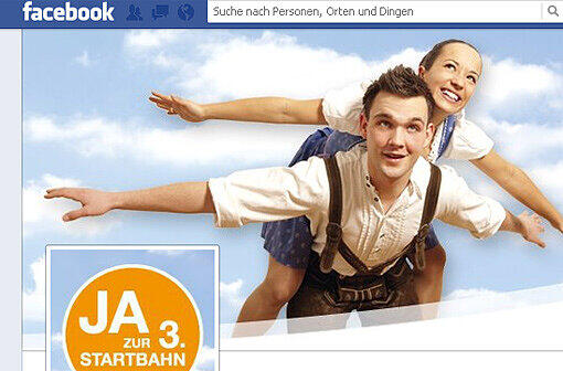 Eine von vielen: In der Facebook-Gruppe &bdquo;Ja zur 3. Startbahn&ldquo; sind über 6700 User organisiert.
