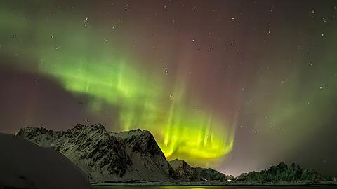 Die Polarlichter in Norwegen. Sie geh&ouml;ren zum neuen Alltag von Michael Kiefl aus Niederbayern.
