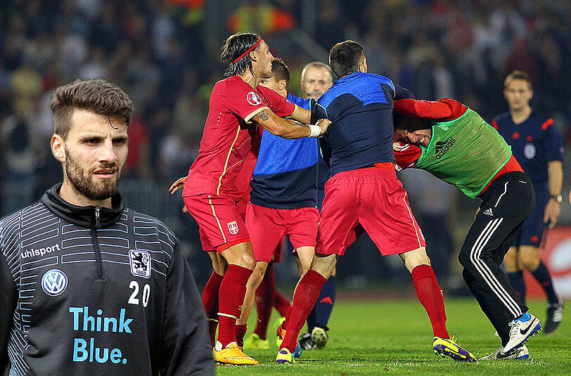 Sechzigs Valdet Rama verlebte mit Albaniens Nationalelf das Skandal-Spiel gegen Serbien in Belgrad.