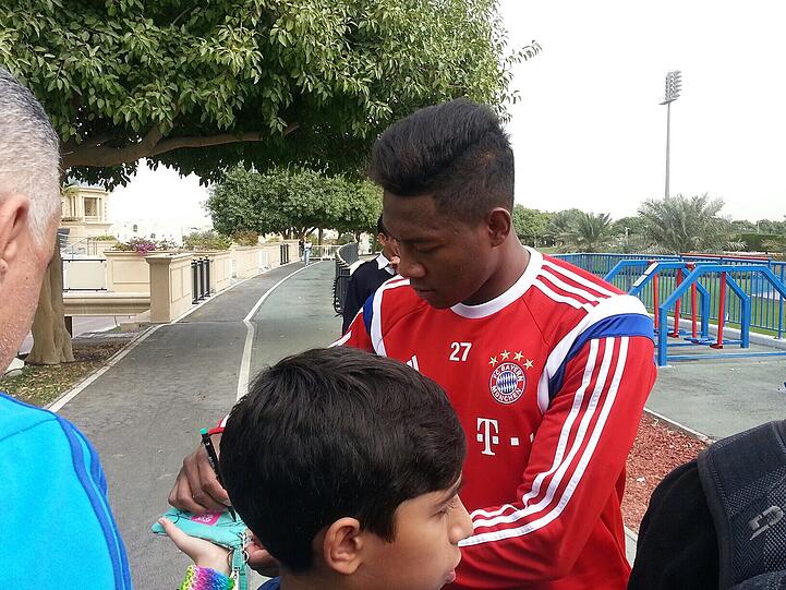 Bilder vom FC Bayern aus dem Trainingslager in Doha.