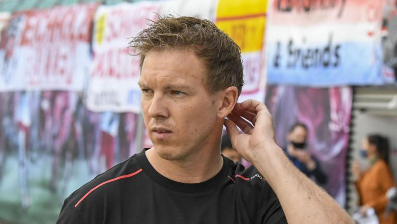 Muss sich gegen Atlético Madrid etwas auf der Stürmerposition einfallen lassen: Trainer Julian Nagelsmann von RB Leipzig. Muss sich gegen Atlético Madrid etwas auf der Stürmerposition einfallen lassen: Trainer Julian Nagelsmann von RB Leipzig.
