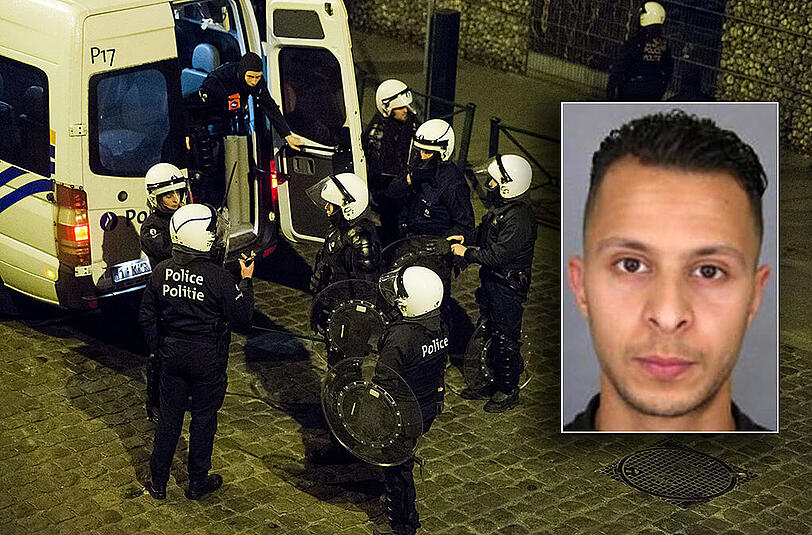 Der mutmaßliche Terrorhelfer Salah Abdeslam (kleines Bild) konnte am Freitag festgenommen werden.