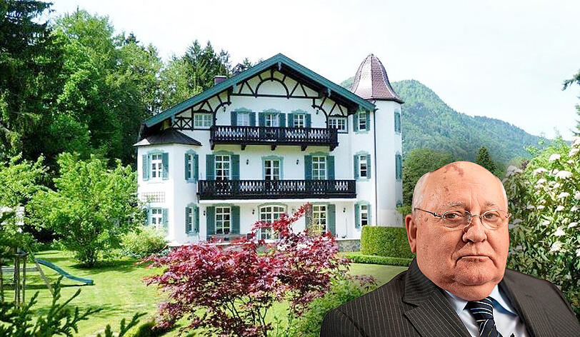 Hübsch, herrschaftlich &ndash; und bald zugebaut? Das &bdquo;Hubertus Schlössl&ldquo; war einst Michail Gorbatschows Rückzugsort.