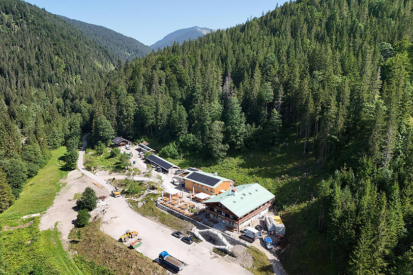 Das Forsthaus Valepp im Mangfallgebirge.