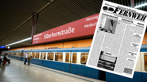 In der U-Bahn-Station Silberhornstraße soll die Zeitung "Fernweh" verteilt worden sein.