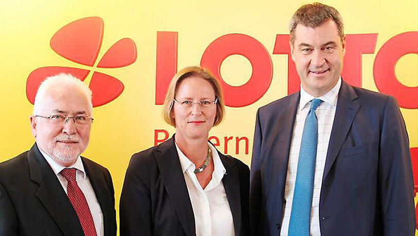Bayerns „Lady Lotto“ Friederike Sturm, Vorgänger Erwin Horak (l.) und Finanzminister Markus Söder. Bayerns „Lady Lotto“ Friederike Sturm, Vorgänger Erwin Horak (l.) und Finanzminister Markus Söder.