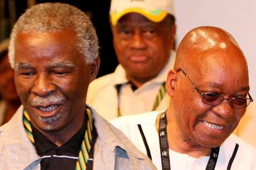 Die zwei Todfeinde: Jetzt hat Zuma (rechts) gegen Mbeki (links) gesiegt