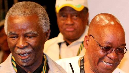 Die zwei Todfeinde: Jetzt hat Zuma (rechts) gegen Mbeki (links) gesiegt Die zwei Todfeinde: Jetzt hat Zuma (rechts) gegen Mbeki (links) gesiegt