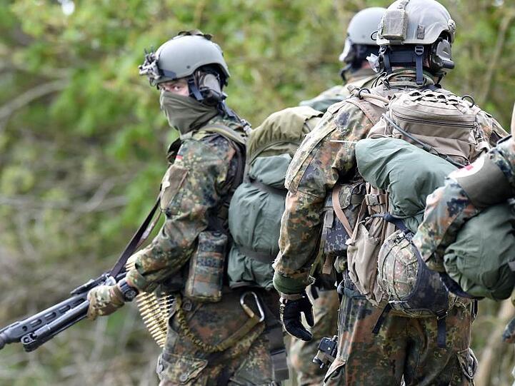 KSK-Soldaten bei einer Übung in Schleswig-Holstein.