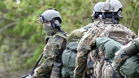 KSK-Soldaten bei einer Übung in Schleswig-Holstein.