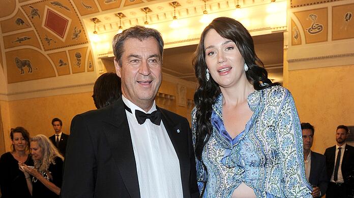 Stolzer Vater: Ministerpräsident Markus Söder mit Tochter Gloria Burkandt