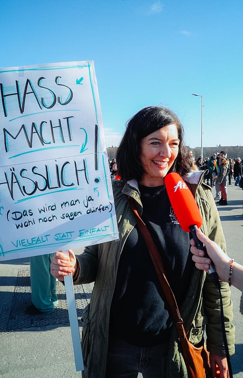 Daniela Küfner möchte Menschen zum Wählen animieren. Daniela Küfner möchte Menschen zum Wählen animieren.