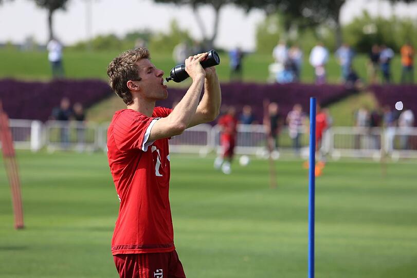Die Bayern in der Wüste: Sehen Sie hier die besten Bilder des Trainingslagers in Doha.