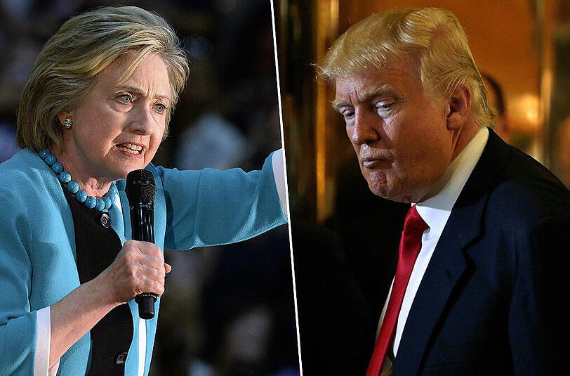 Hillary Clinton und Donald Trump können sich nicht ab - der Ton wird immer rauer