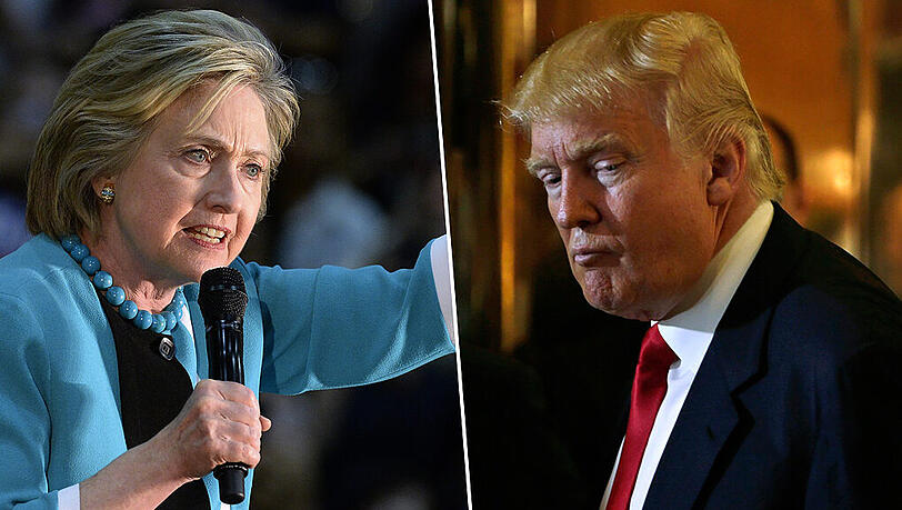 Hillary Clinton und Donald Trump können sich nicht ab - der Ton wird immer rauer Hillary Clinton und Donald Trump können sich nicht ab - der Ton wird immer rauer