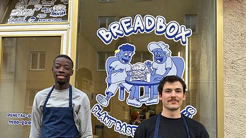 Die Gründer der Breadbox Norton Maluzeyi Mvumbi (28, li.) und Tobias Auner (27).