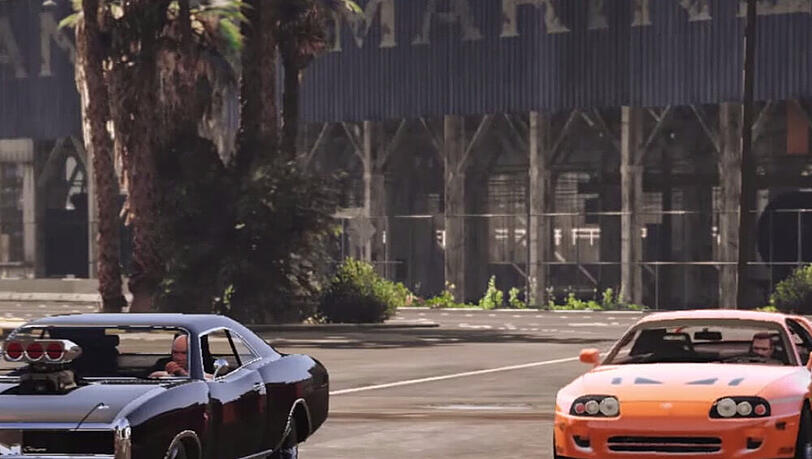 So sieht "Fast and Furious" in der "GTA V"-Version aus So sieht "Fast and Furious" in der "GTA V"-Version aus
