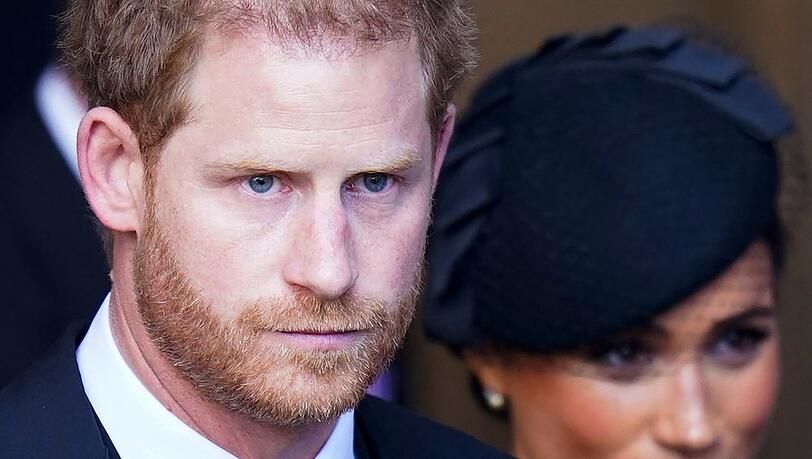 "Prinz und Rebell - Harry gegen das Königshaus": Prinz Harry bei der Beerdigung von Queen Elizabeth II.