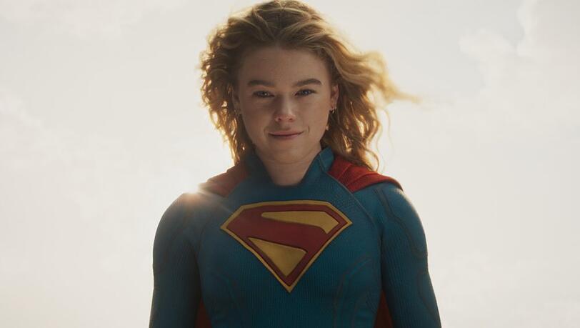 Milly Alcock in "Supergirl". Milly Alcock in "Supergirl".