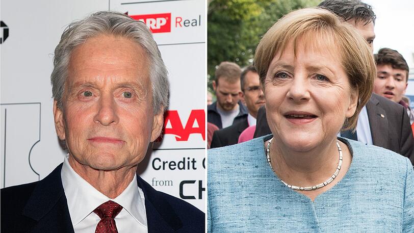 Michael Douglas ist bekennender Demokrat und spricht über Merkels Regierungsstil.