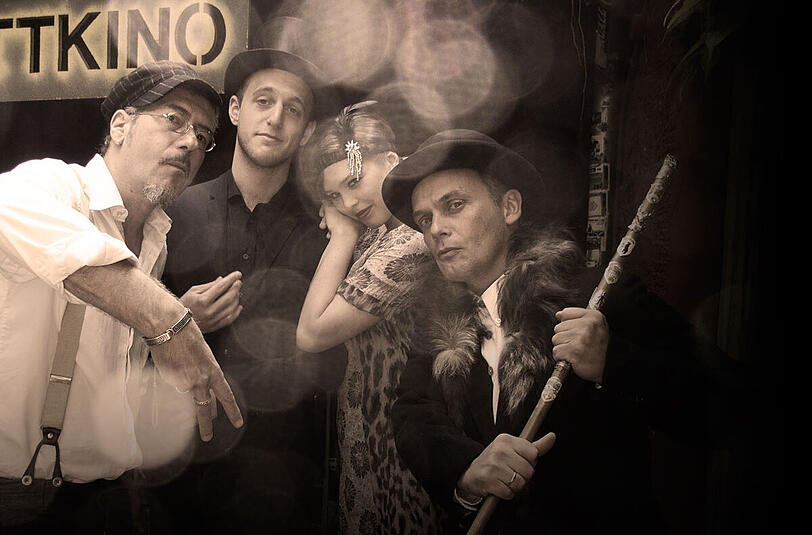 Sven Kemmler, Alex Burkhard, Fee und Frank Klötgen (urlaubt).