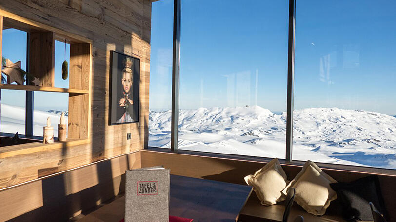 Allgäuer Spitzenplatz: Die neue Ifen-Bergstation bietet in der Skisaison auch ein Restaurant.