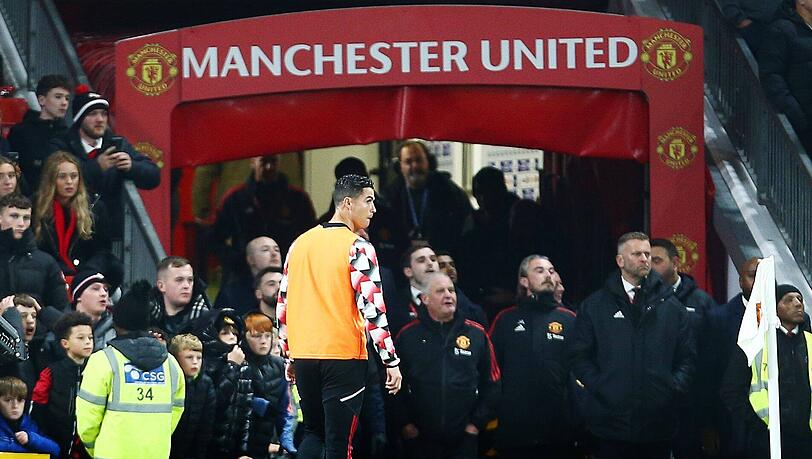 Cristiano Ronaldo ging beim Spiel gegen Tottenham zuletzt noch vor Abpfiff in die Kabine. Cristiano Ronaldo ging beim Spiel gegen Tottenham zuletzt noch vor Abpfiff in die Kabine.