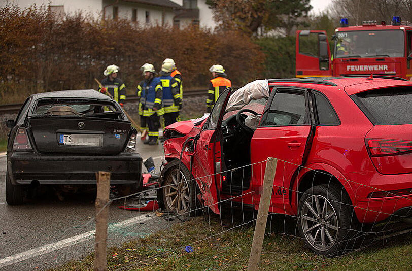Die Bilder vom Unfall in Traunstein.