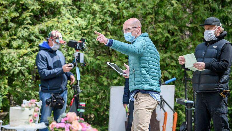Der Regisseur Carsten Meyer-Grobrügge am Set von "Sturm der Liebe" in den Bavaria Studios Der Regisseur Carsten Meyer-Grobrügge am Set von "Sturm der Liebe" in den Bavaria Studios