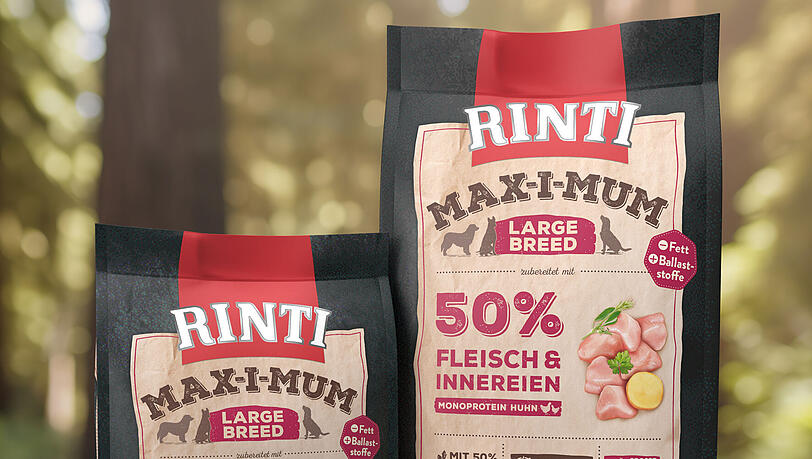 RINTI MAX-I-MUM Large Breed perfekt für große Hunde. RINTI MAX-I-MUM Large Breed perfekt für große Hunde.