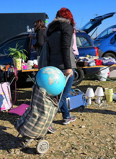 Gekaufter Erdball.