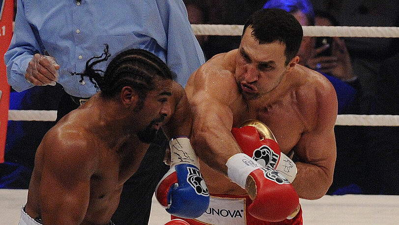 Wladimir Klitschko (r) landete einen Punktsieg gegen den Briten David Haye. Wladimir Klitschko (r) landete einen Punktsieg gegen den Briten David Haye.
