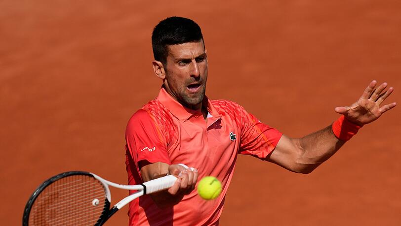 Novak Djokovic steht zum zwölften Mal im Halbfinale der French Open.