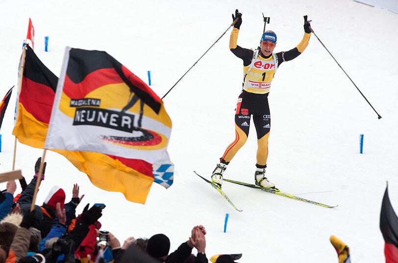Ruhpolding bejubelt Magdalena Neuner.